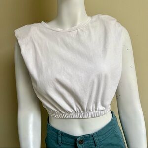 Zara Padded Shoulder Tank